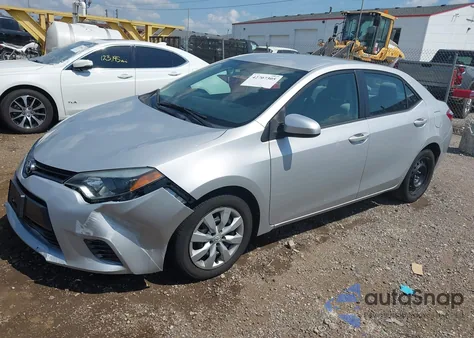 2016 Toyota Corolla Le from USA, damaged, VIN 2T1BURHE2GC580370